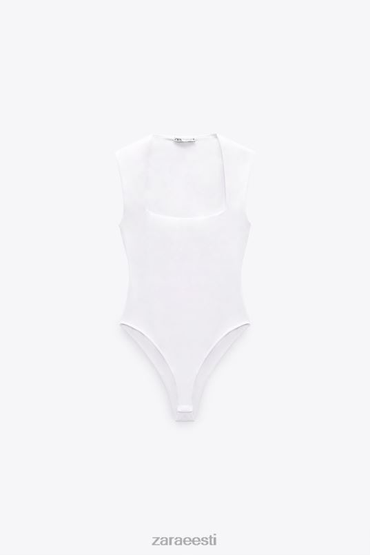 Zara kandilise kaelusega body naised valge Riietus 42F0H264