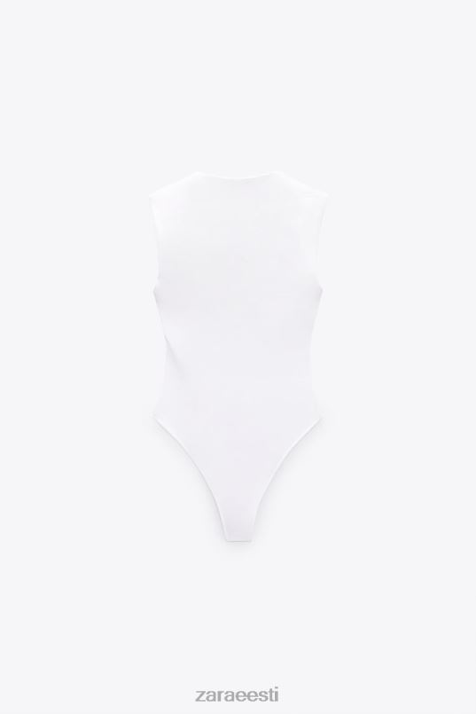 Zara kandilise kaelusega body naised valge Riietus 42F0H264