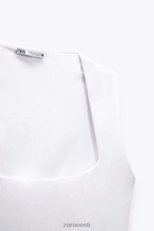 Zara kandilise kaelusega body naised valge Riietus 42F0H264