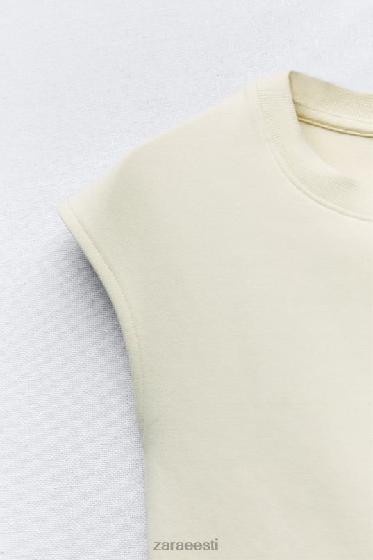 Zara liibuv soonik ülaosa naised ekru Riietus 42F0H251