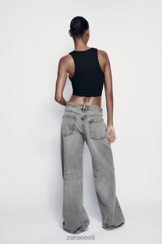 Zara põhiline ribipaak naised must Riietus 42F0H273