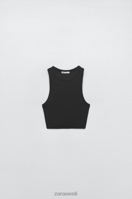 Zara põhiline ribipaak naised must Riietus 42F0H273