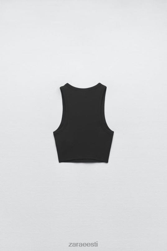 Zara põhiline ribipaak naised must Riietus 42F0H273