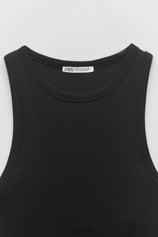 Zara põhiline ribipaak naised must Riietus 42F0H273