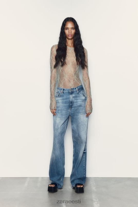 Zara pitsist body naised hele khaki Riietus 42F0H269