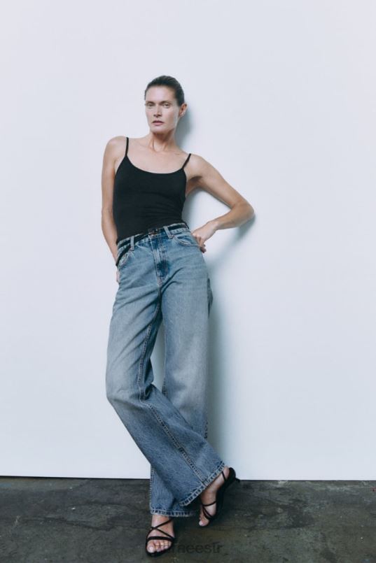 Zara spagetirihmaga elastne ülaosa naised must Riietus 42F0H876