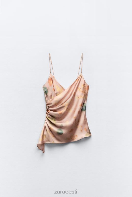 Zara trükitud pitsist top naised mitmevärviline Riietus 42F0H255