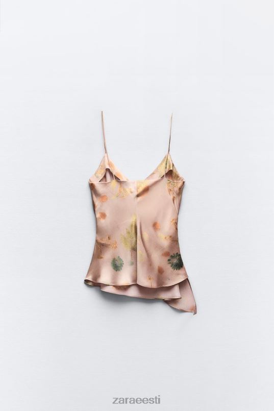 Zara trükitud pitsist top naised mitmevärviline Riietus 42F0H255