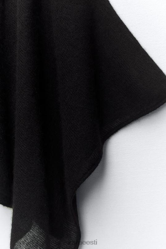 Zara villasegust kootud keep top naised must Riietus 42F0H256